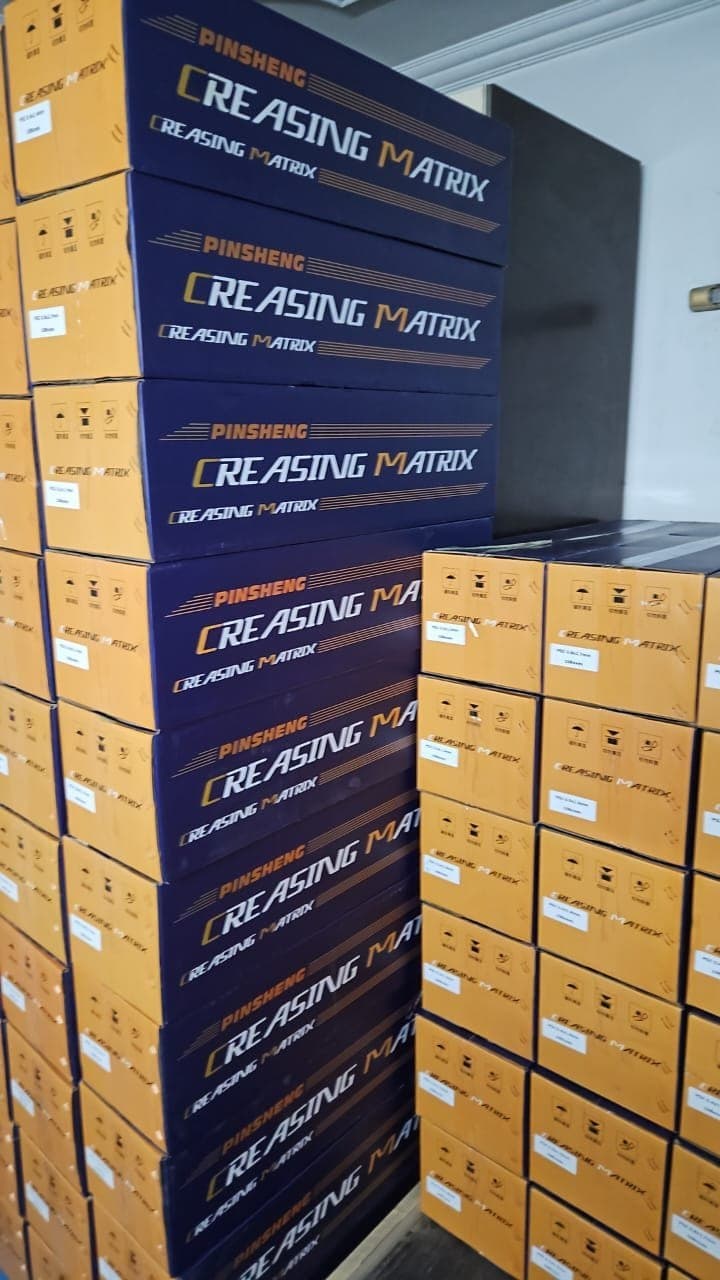 Creasing matrix stock in our warehouse